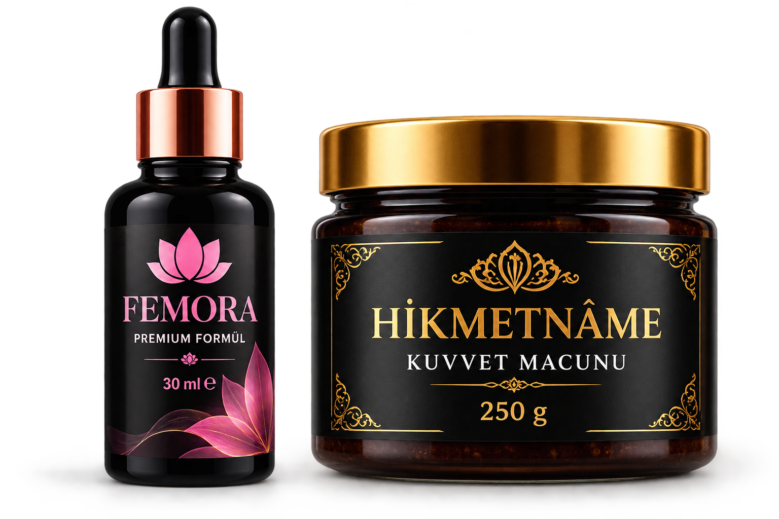 Femora 30 ml ve Hikmetnâme Kuvvet Macunu 250 g